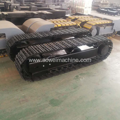 Steel rubber track Crawler undercarriage spare part  track chassis system from 0.5Ton to 120Ton mining drilling
